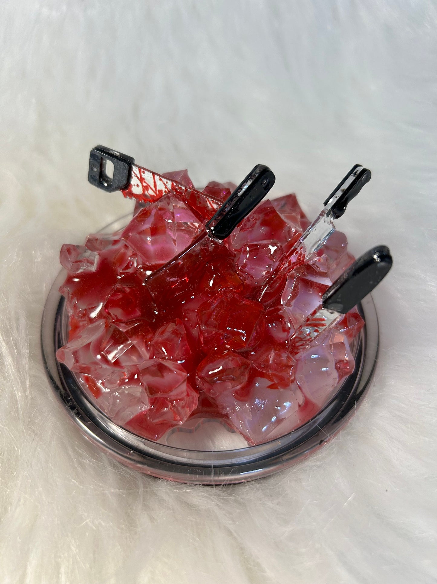 It’s Either Serial Killer Documentaries or Christmas Movies We’re Either Sleighin or Slayin 3D Tumbler with removable knives topper