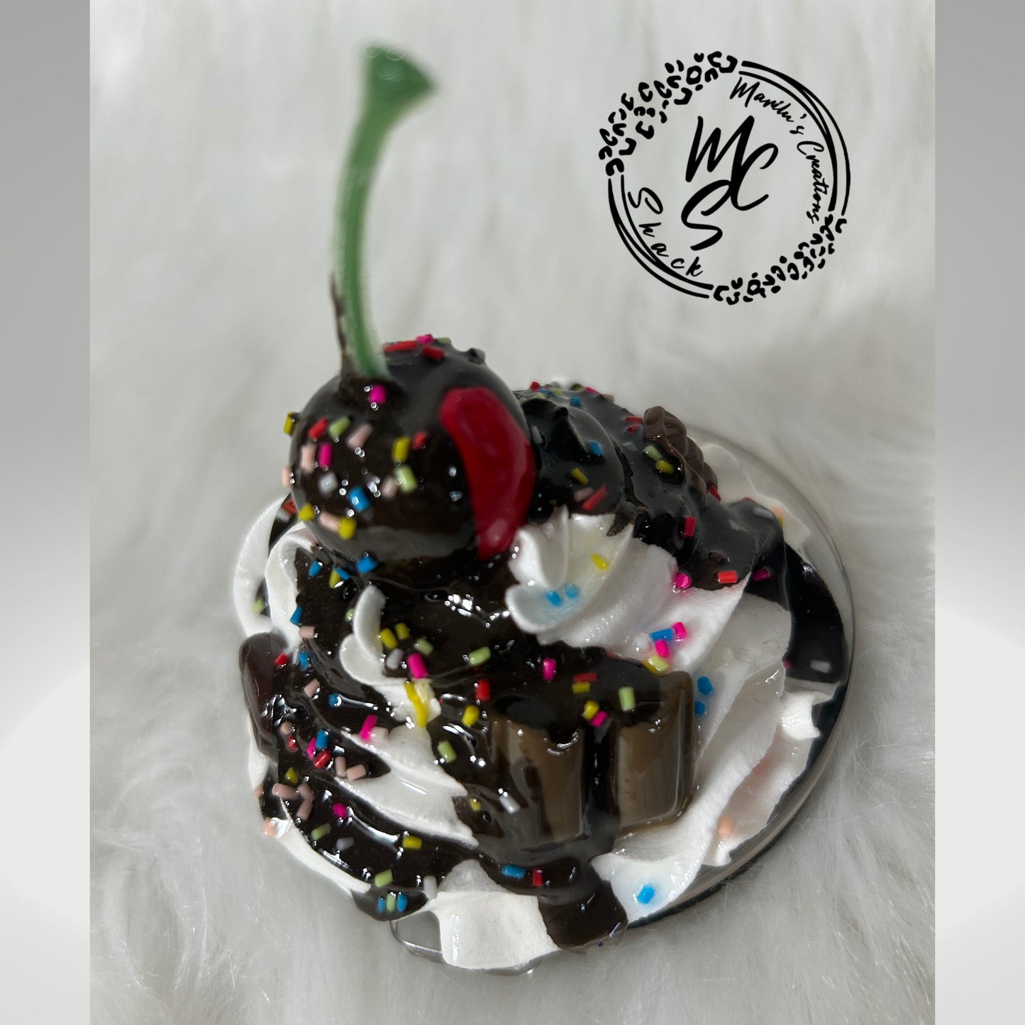 Whipped cream chocolate mocha cherry top removable toppers and lid for 30 and 20oz tumblers. Faux topper replacement lid. Tumbler top