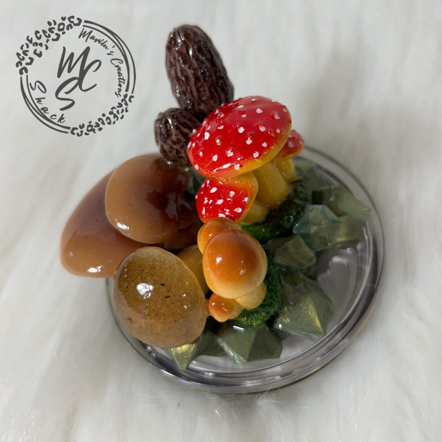 Mushrooms Tumbler Topper, 3d fake mushrooms removable toppers and lid for 30 and 20oz tumblers. Nature topper replacement lid. Tumbler top