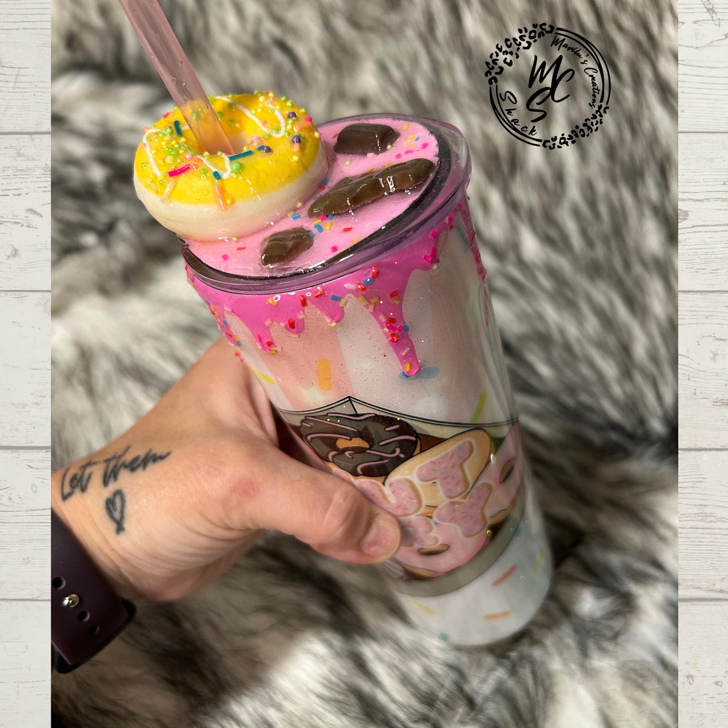 Ready to ship Tumblers, Daily Goals Snowglobe Lava, Donut worry and peace for Unicorn Magical AF tumbler, last minute gifts.