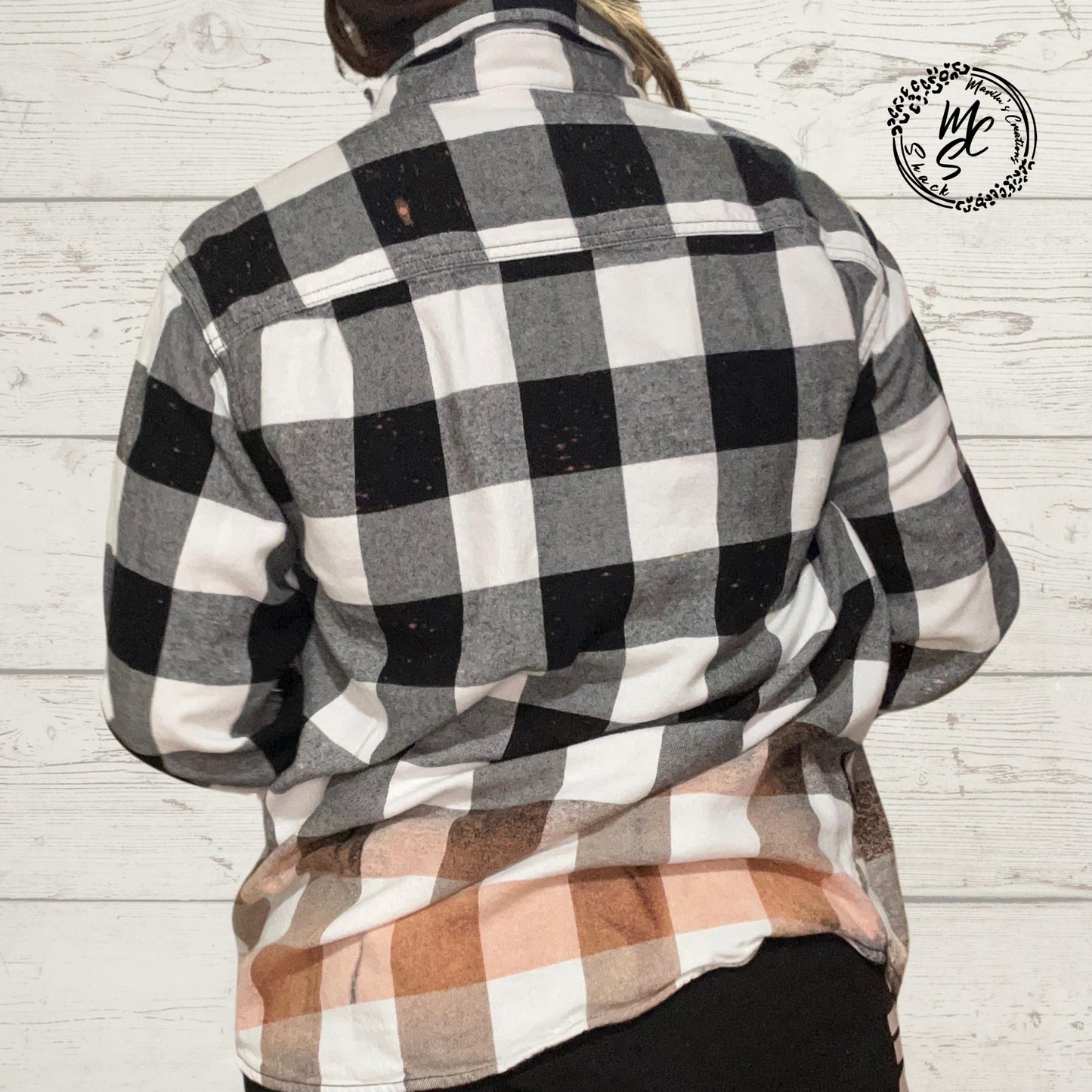 Flannels Bleached/Distressed/Vintage look Plaid, shirts for women and men unique flannels, they are distressed, without any designs.