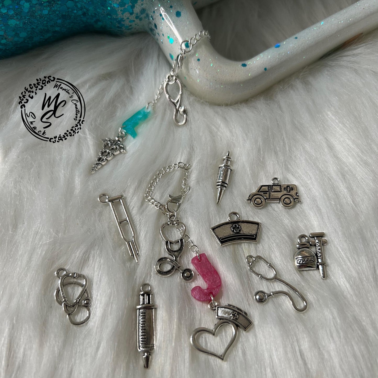 Tumbler Handle Charm, Custom Stanley Charm, Tumbler Cup Chain Charm, Drinking Tumbler Accessories, Heart Charm