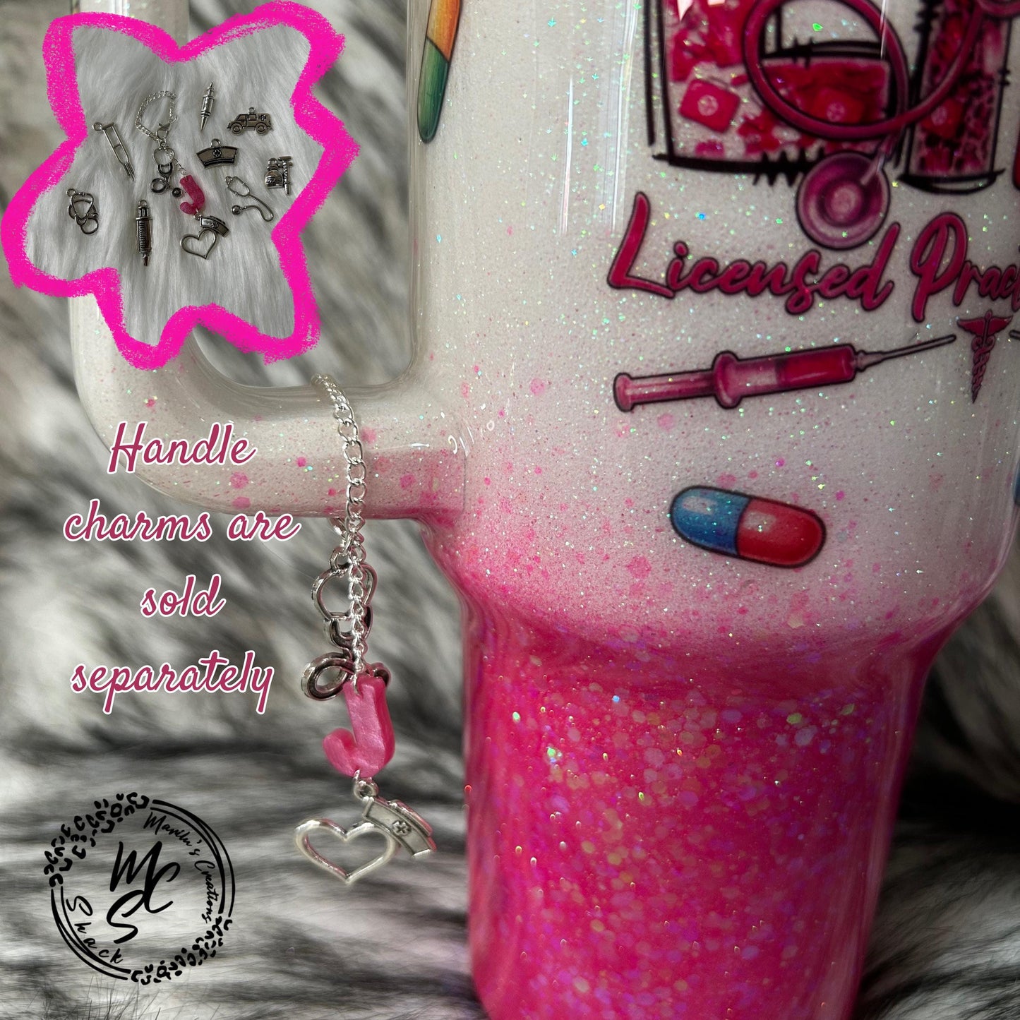 LPN Tumbler, Licensed Practical Nurse Mug, Fake Pills Topper, 3d Medical Tumbler, Glitter Nurse Cup, Nurse Appreciation Gift