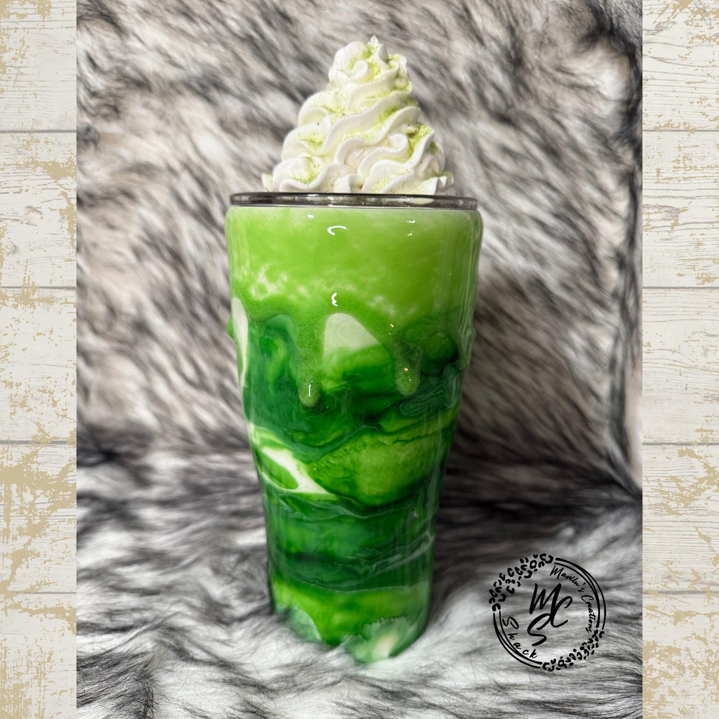 Matcha Latte Tumbler with or without whipped cream Lid Topper, coffee mug with straw, gift for matcha lovers, Iced or hot matcha latte