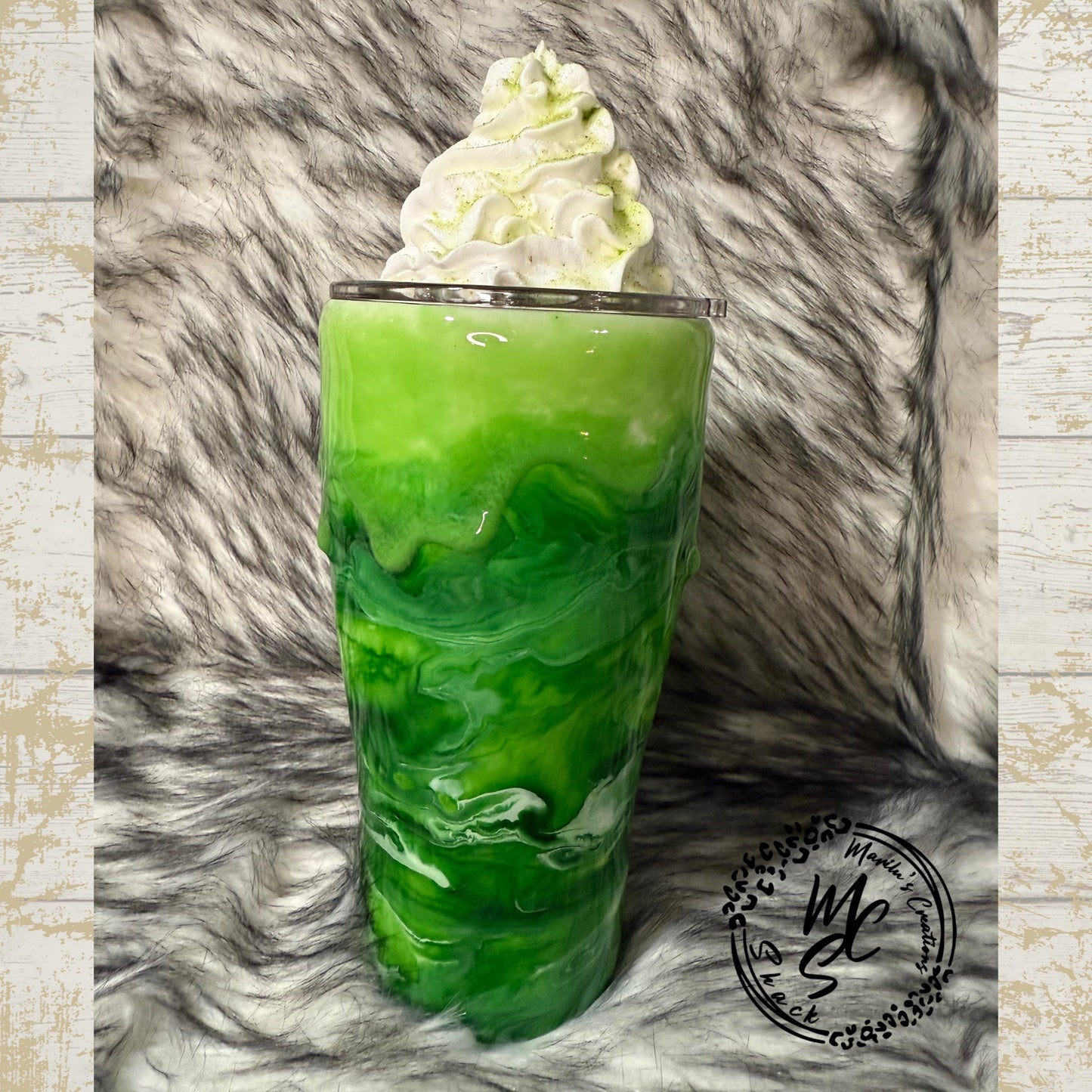 Matcha Latte Tumbler with or without whipped cream Lid Topper, coffee mug with straw, gift for matcha lovers, Iced or hot matcha latte