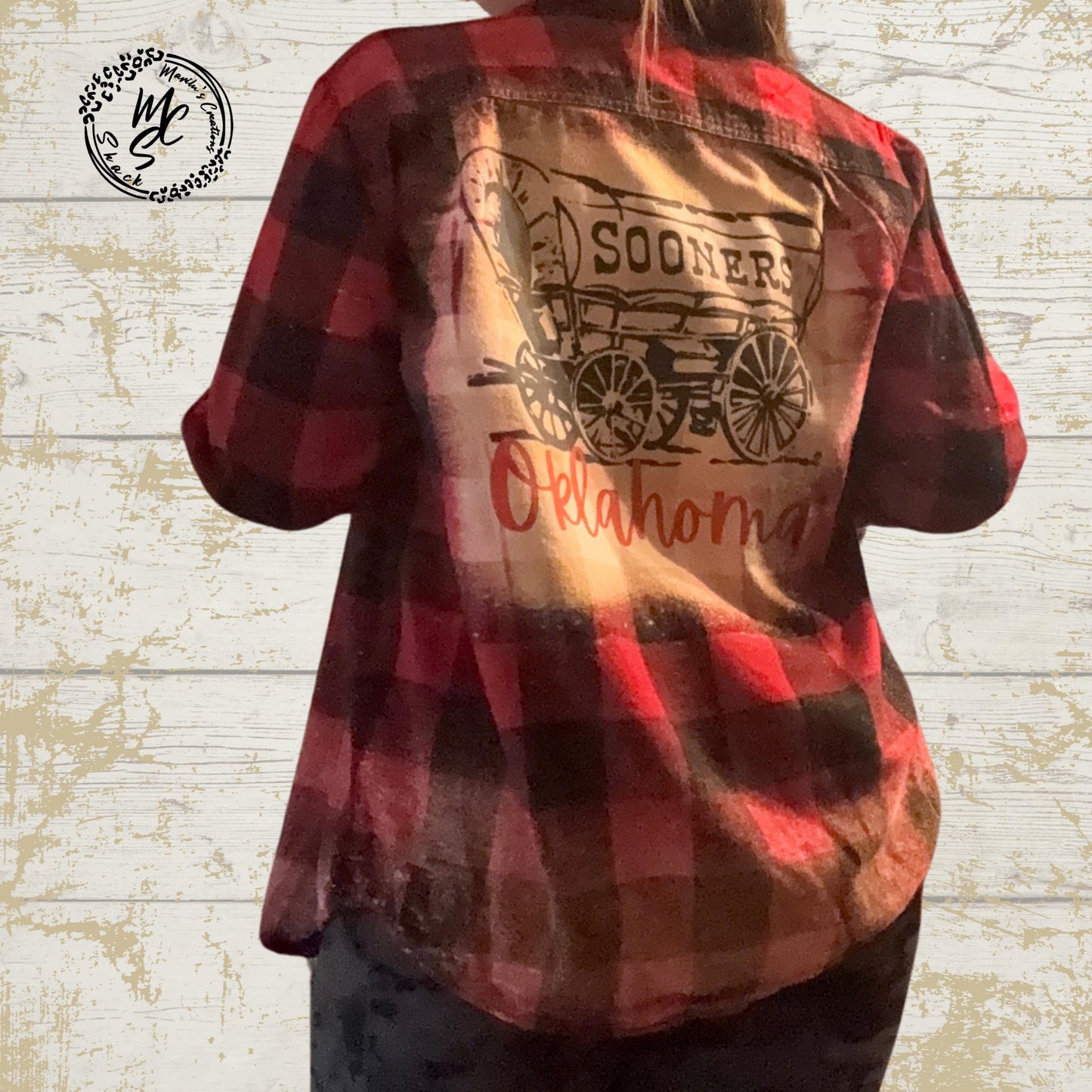 Flannels Bleached/Distressed/Vintage Customized (Choose your flannel size, color and send me a picture or the idea for your design) No Fade
