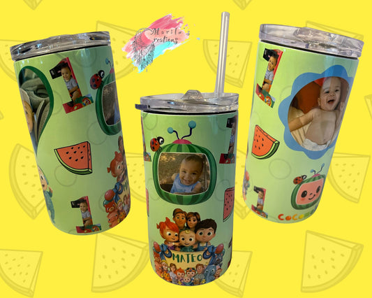 Transitional Sippy Cup Kids “Watermelon” Design (12oz)