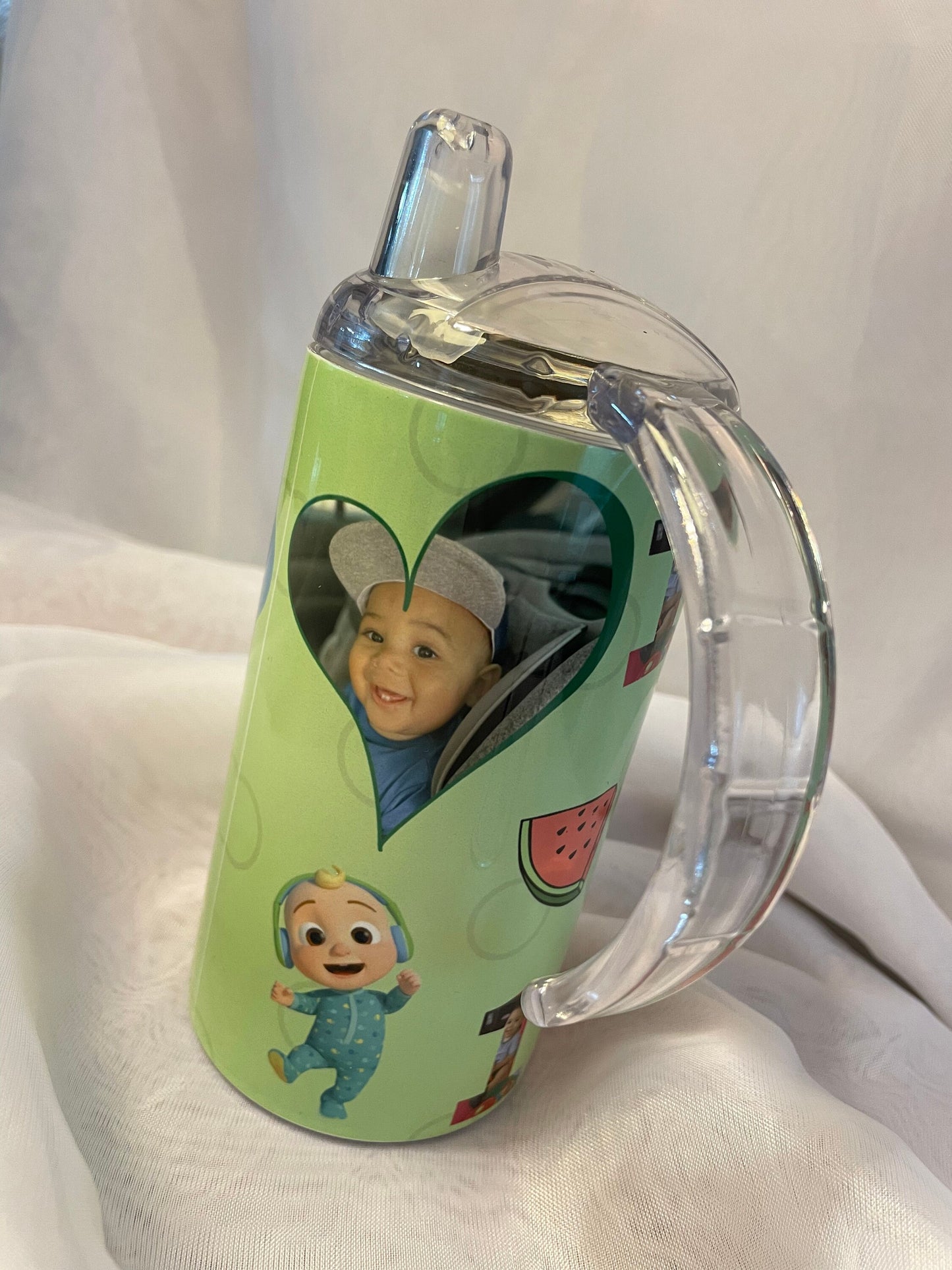 Transitional Sippy Cup Kids “Watermelon” Design (12oz)