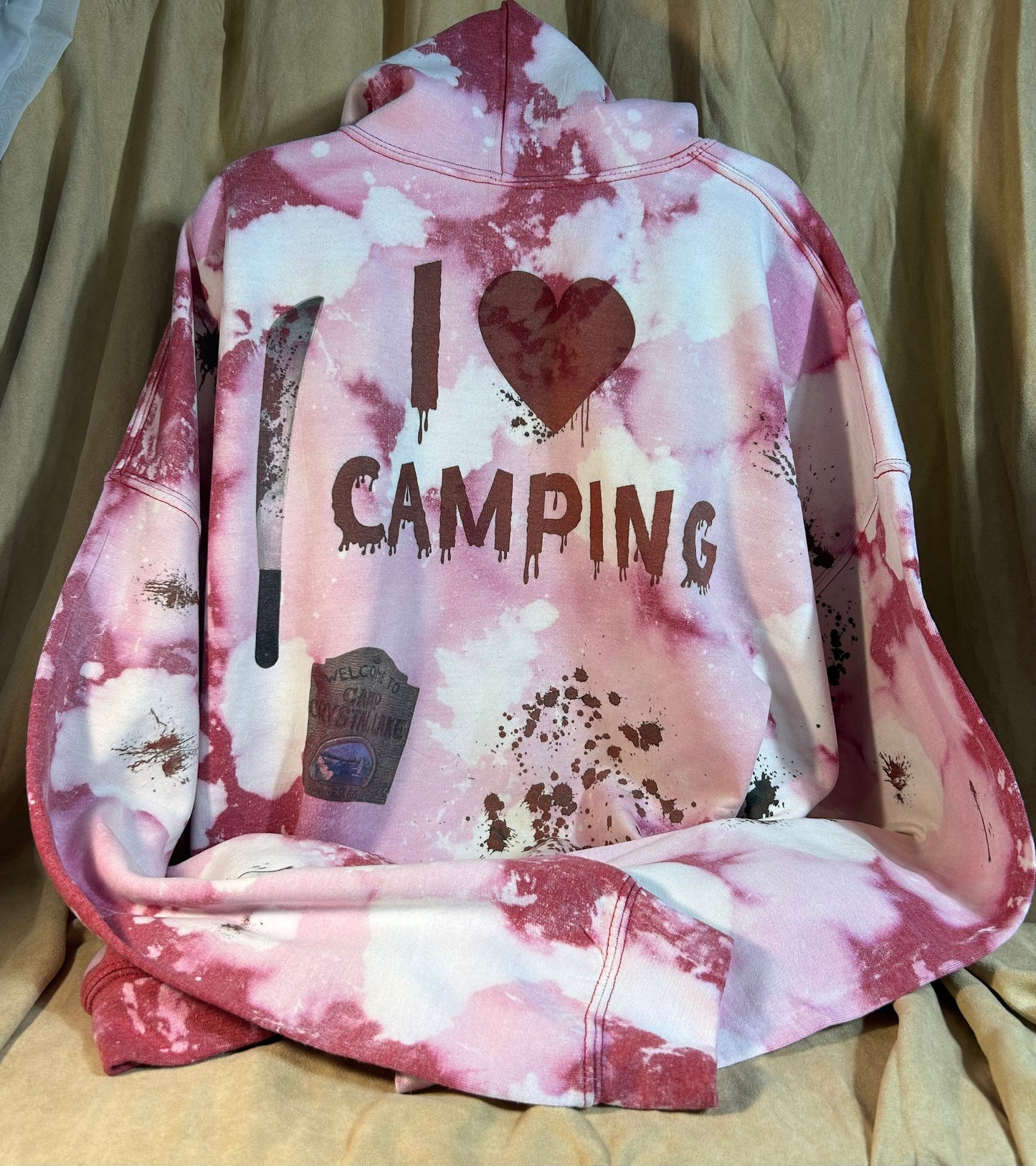 Jason Horror Movie Distressed Hoodie