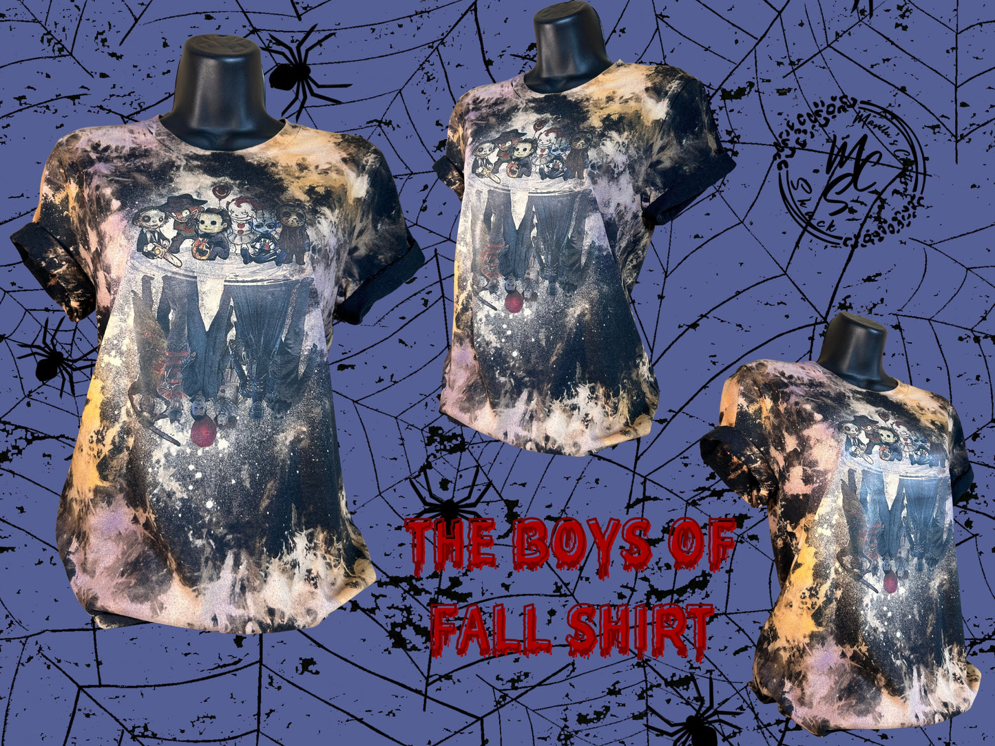 Black bleached and distressed The Boys of Fall t-shirt