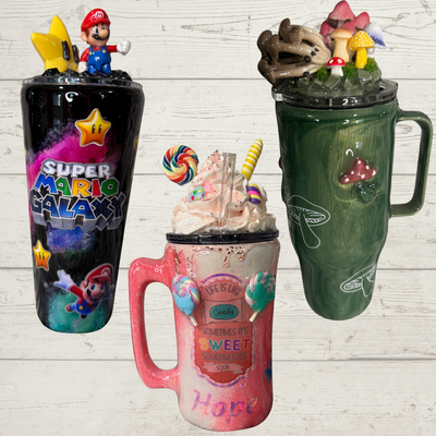 Tumblers with 3D Topper