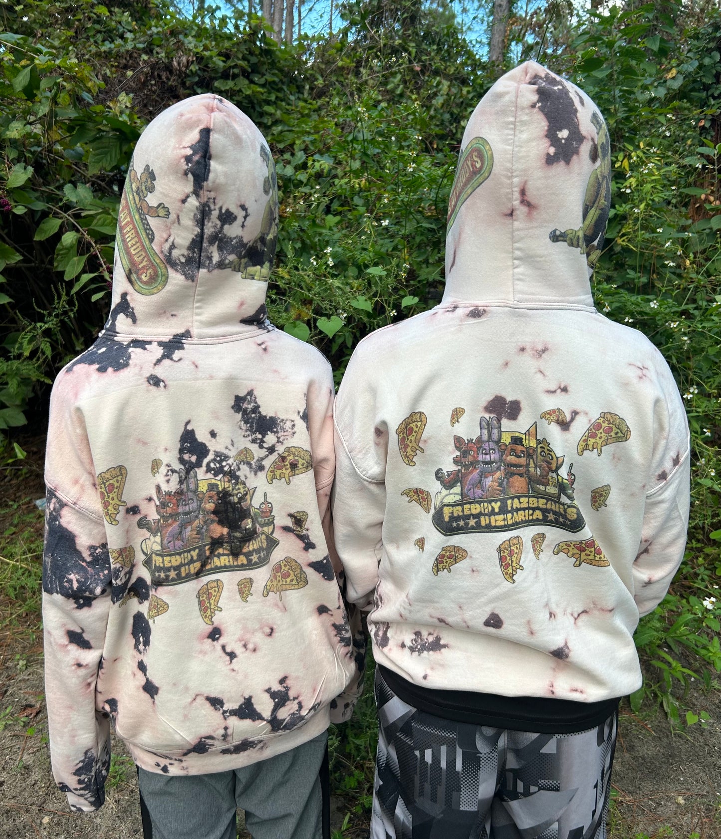 Five Nights at Freddys youth unisex bleached/Distressed Hoodies