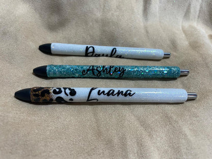 Custom epoxied Pen and Staplers set or individuals, perfect for teacher gift or yourself, glitter or no glitter any design you'll like.