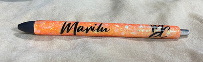 Custom epoxied Pen and Staplers set or individuals, perfect for teacher gift or yourself, glitter or no glitter any design you'll like.