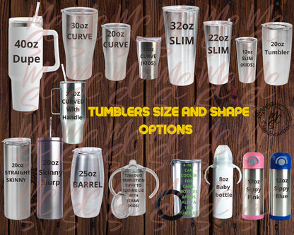 Sleighin' or Slayin' 3D Tumbler with Knife Charms