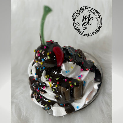 Whipped cream chocolate mocha cherry top removable toppers and lid for 30 and 20oz tumblers. Faux topper replacement lid. Tumbler top