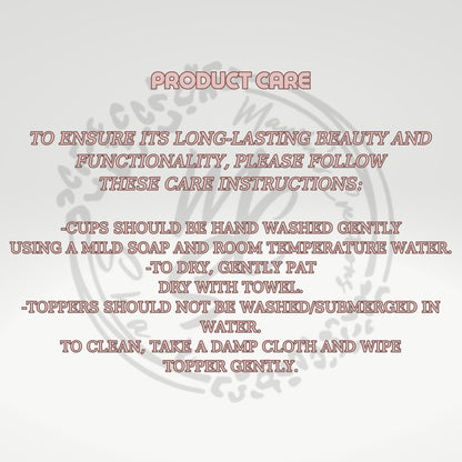 Med Tech Glitter Tumbler with 3D Pills Topper