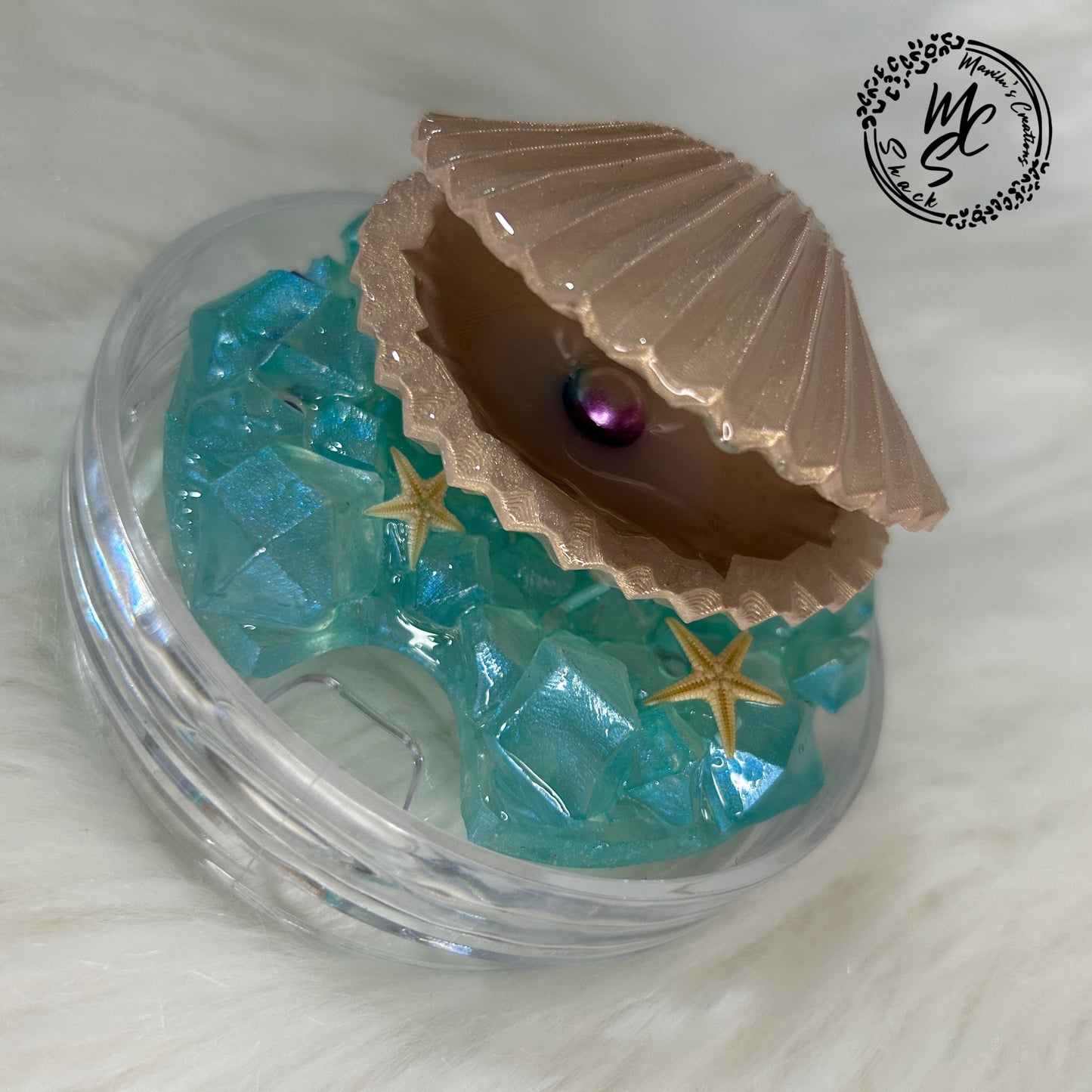 Mermaid inspired Tumbler Topper, Seashell removable toppers and lid, Seashell and Pearl topper replacement lid. Tumbler top