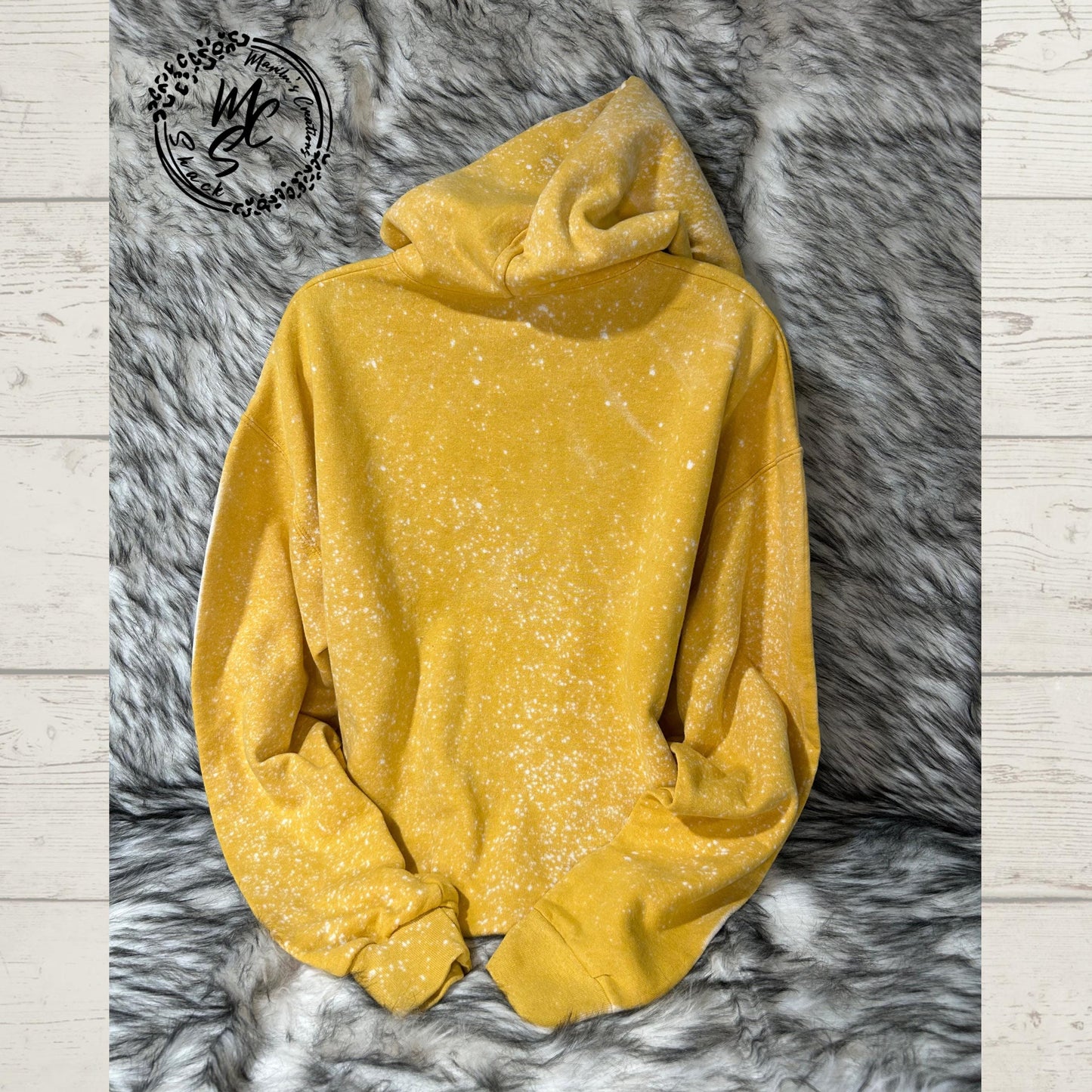 Bleached Sunflower Hoodie: Boho Floral Graphic Print