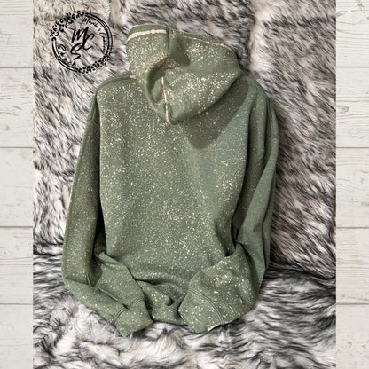 Bleached Highland Cow Hoodie: Sunflower Crown, Cow Print Pullover