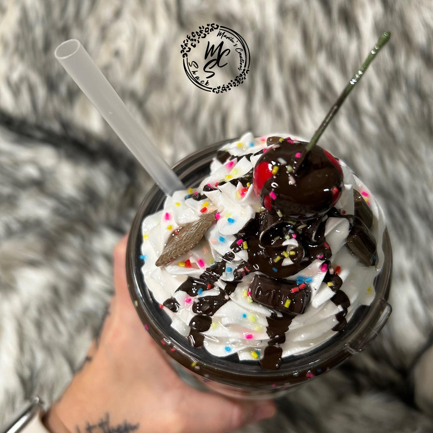 Iced Coffee Tumbler, Chocolate Mocha Tumbler, Whipped Cream Lid Tumbler, Hot Cold Tumbler With Straw, Coffee Lover Gift