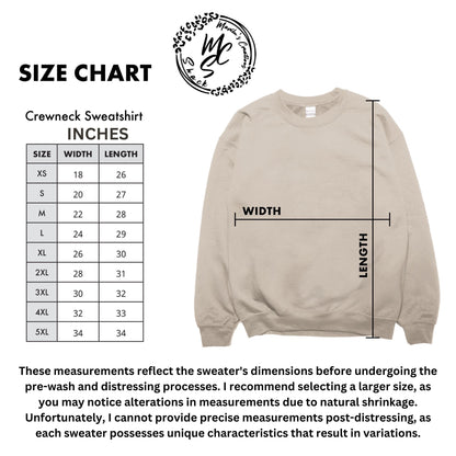 Bleached Sunflower Moon Sweatshirt | Boho Graphic Pullover | Distressed Unisex Crewneck