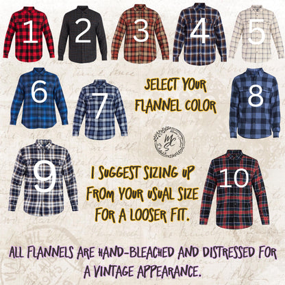 Bleached Apache Chief Flannel Shirt: Soft Distressed Unisex Top