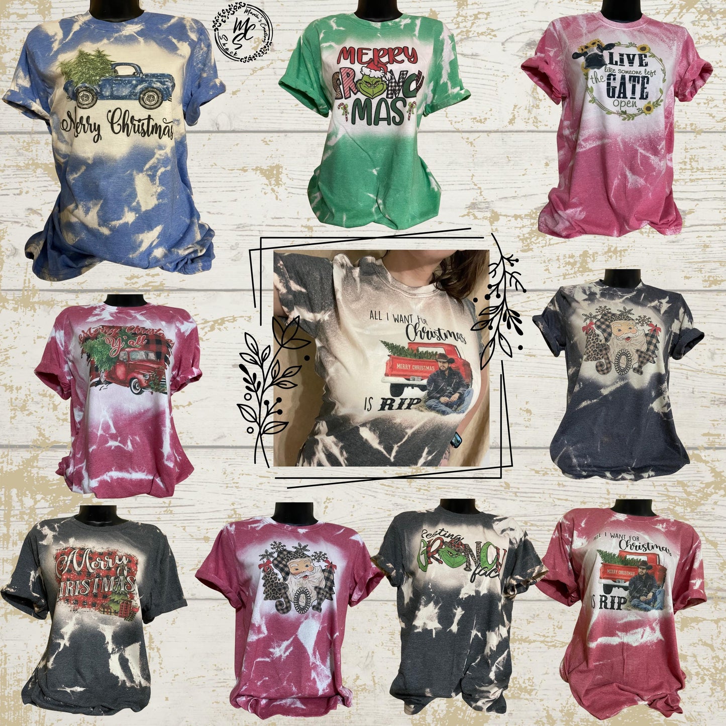 Bleached/Distressed personalized T-shirts (Choose your shirt size, color and send me a picture or the idea for your design), Custom tee.