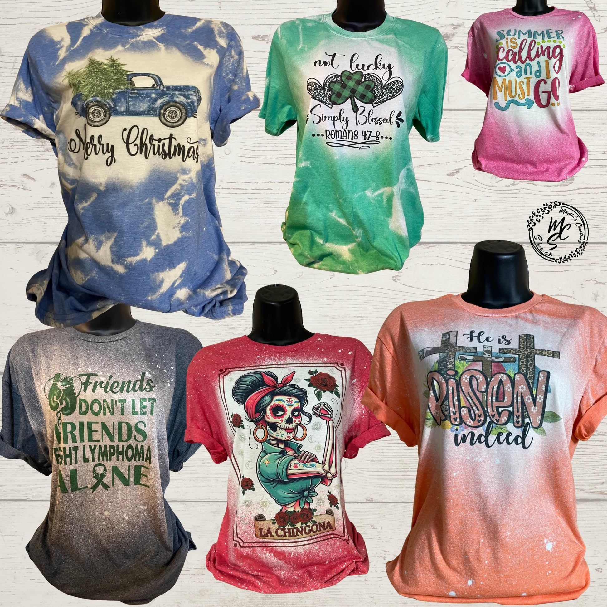 Bleached/Distressed personalized T-shirts (Choose your shirt size, color and send me a picture or the idea for your design), Custom tee.