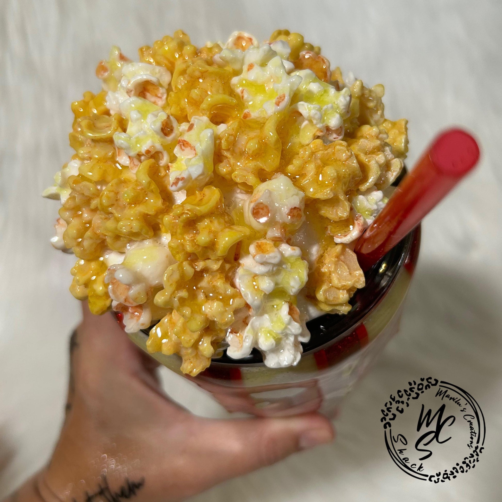3D Popcorn Tumbler Topper | Magnetic Snack Lid