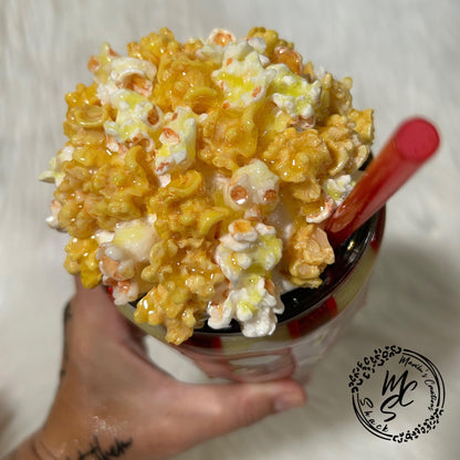 3D Popcorn Tumbler Topper | Magnetic Snack Lid