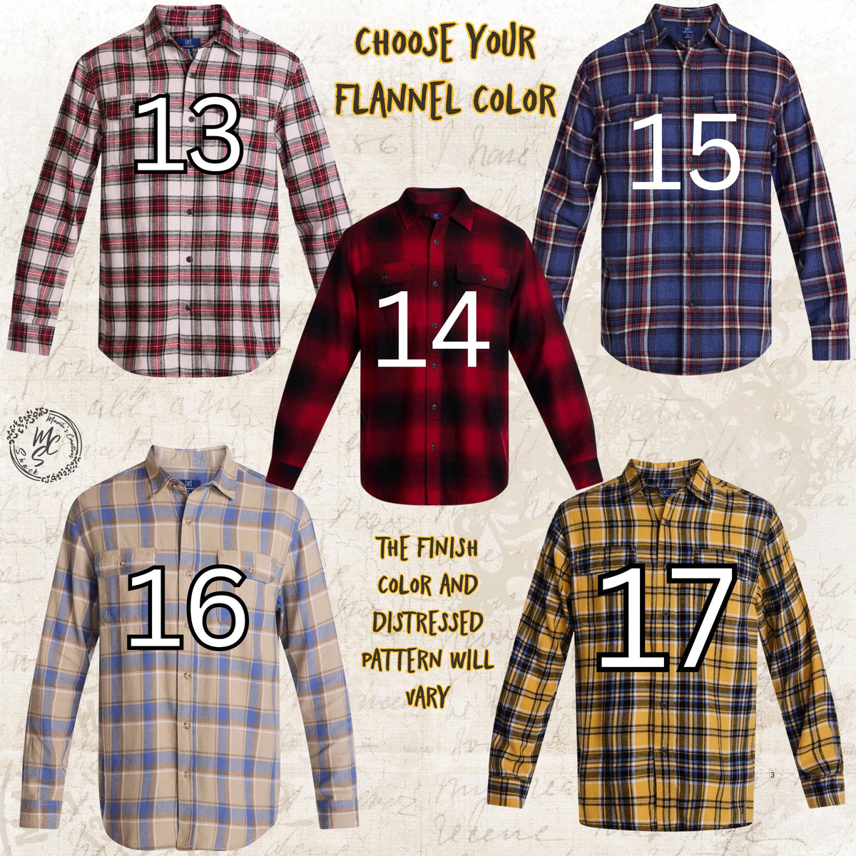 Custom Bleached Distressed Flannel Shirt: Vintage Style Design