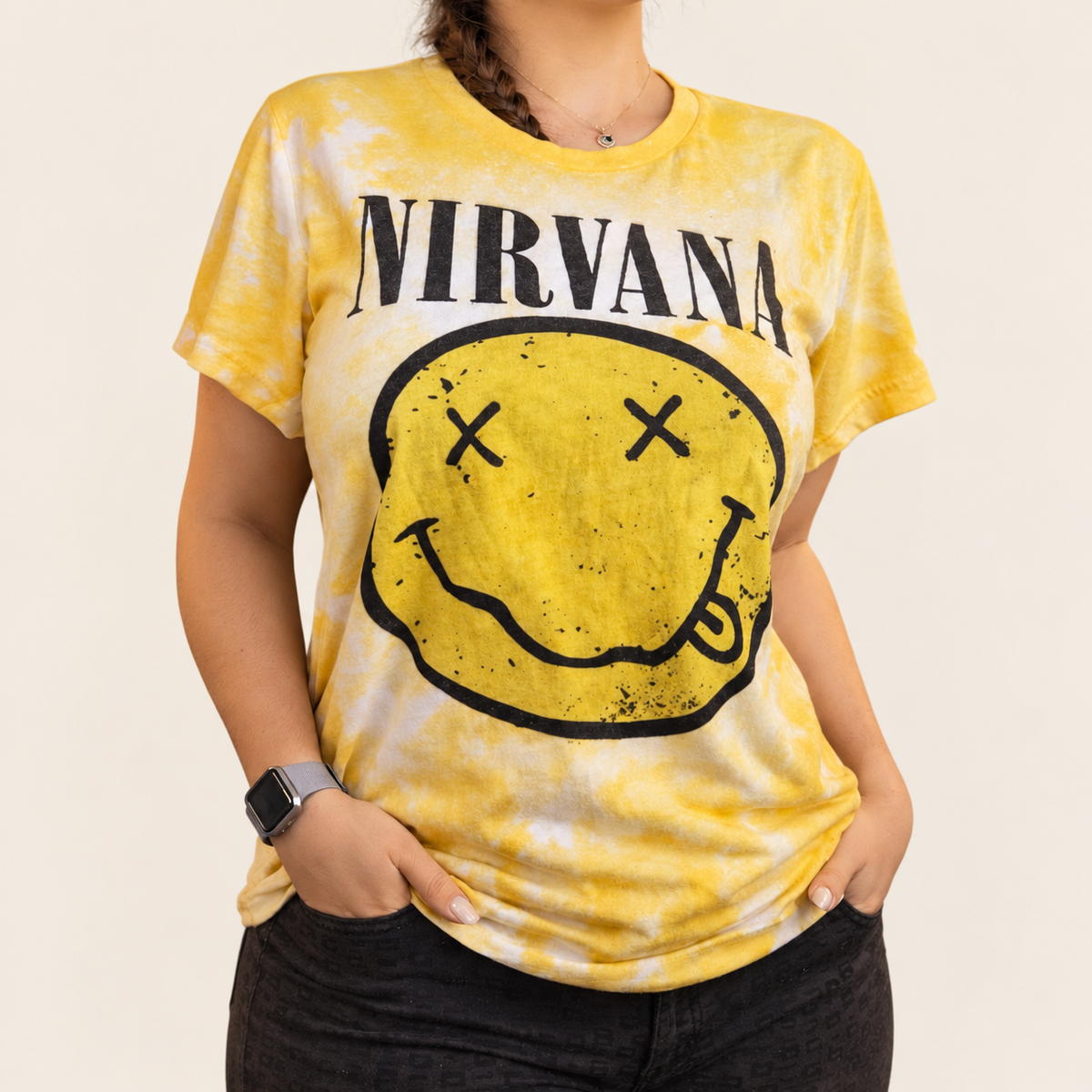 nirvana on a matching warm ivory background