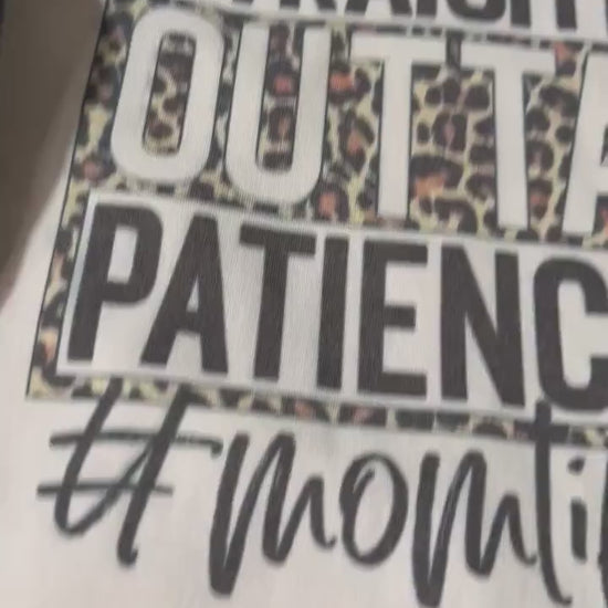 Bleached Momlife Hoodie: Distressed Leopard Print Pullover