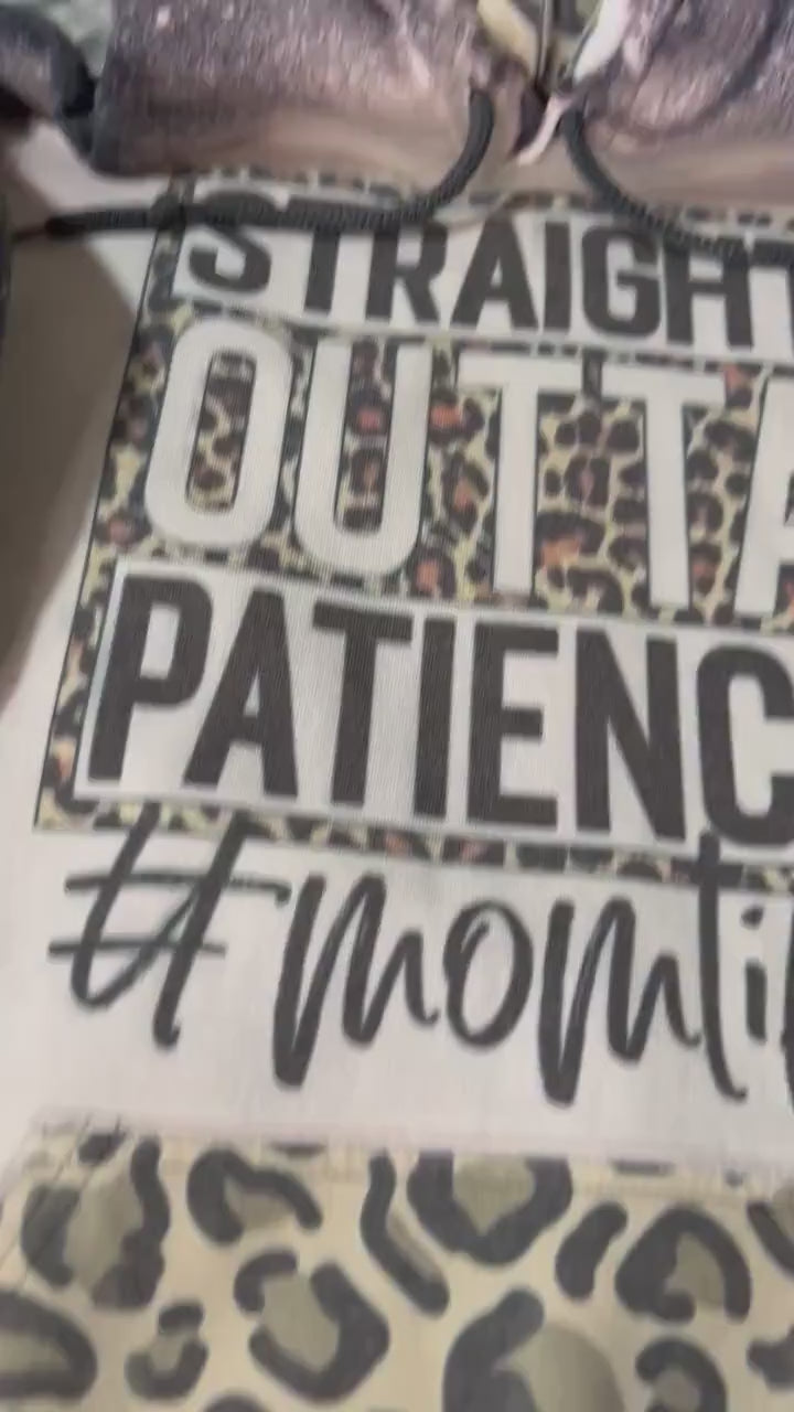 Bleached Momlife Hoodie: Distressed Leopard Print Pullover