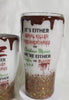 Sleighin’ or Slayin’ custom tumbler with 3D dripping, Christmas Cup, Serial killer Documentaries Tumblers, 3D Blood dripping, glitter/epoxy.