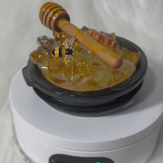 Honey Bee Tumbler Topper: 3D Honeycomb Replacement Lid
