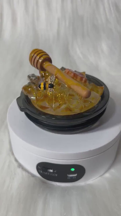 Honey Bee Tumbler Topper: 3D Honeycomb Replacement Lid