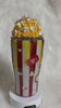 Popcorn Tumbler with 3D removable topper with realistic kernels and 3d butter dripping, welcome to the sh*t show cup, red and white glitter