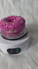 Donut, Pink Doughnut removable topper and lid for different size tumblers. Faux topper replacement lid. Tumbler top