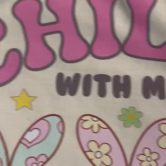 Chillin with My Peeps Shirt, Easter Bunny Shirt, Comfort Colors Graphic Design Shirt, Short Sleeve Shirt, Gift for Easter