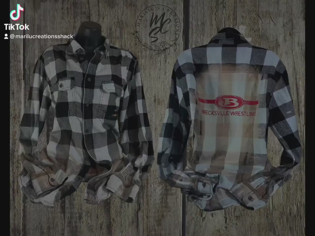 Flannels Bleached/Distressed/Vintage personalized (Choose your flannel size, color and send me a picture or the idea for your design)