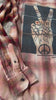 Flannel Love, Peace, Unity, Faith, Joy, Hope Bleached/Distressed. Hippie Flannel, choose your flannel size and color. Gift for her.