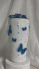 Butterflies Tumbler with 3D butterflies and 3D removable butterflies lid topper (Choose your butterflies colors in personalization)