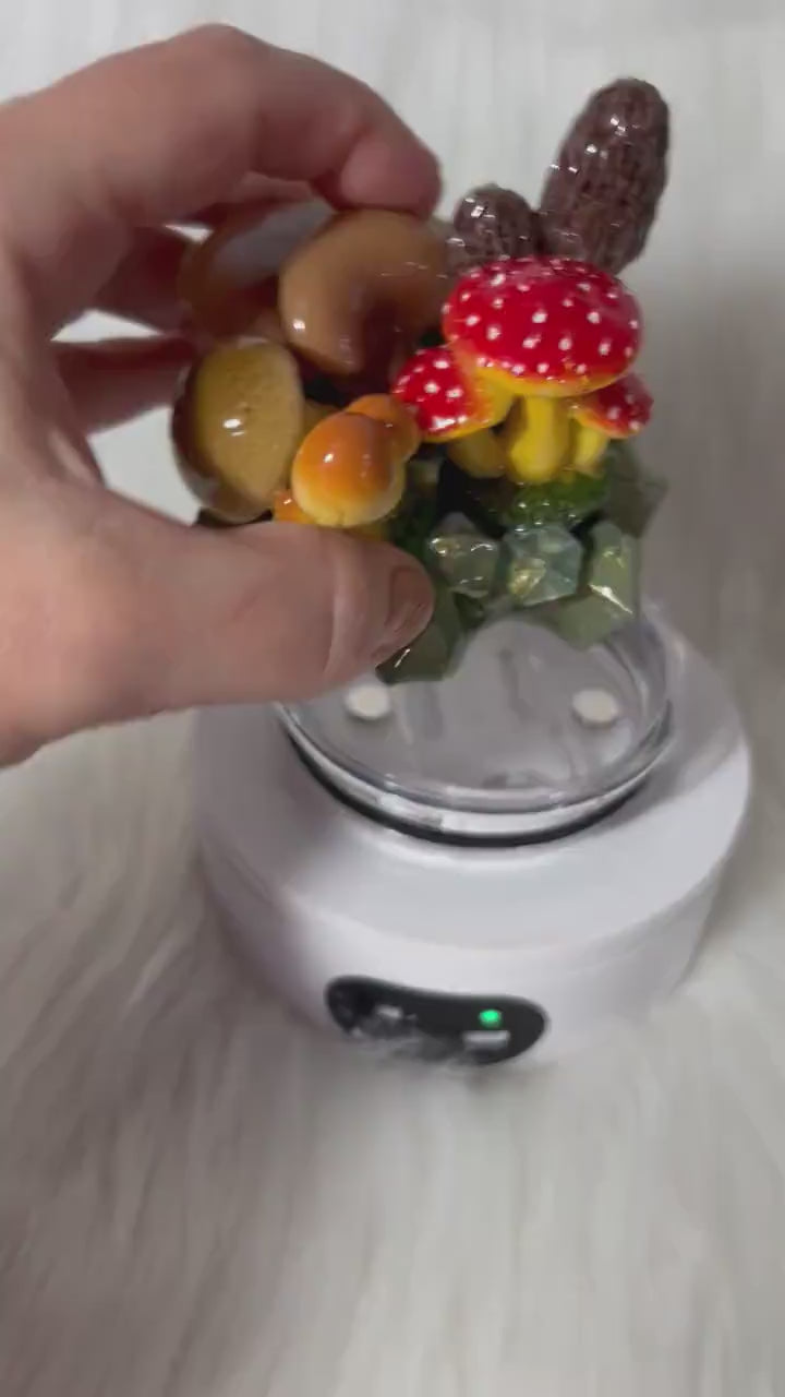 Mushrooms Tumbler Topper, 3d fake mushrooms removable toppers and lid for tumblers. Nature topper replacement lid. Tumbler top.