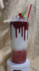 Sleighin’ or Slayin’ custom tumbler with 3D dripping and Ice Topper, serial killer documentaries and christmas movies lovers