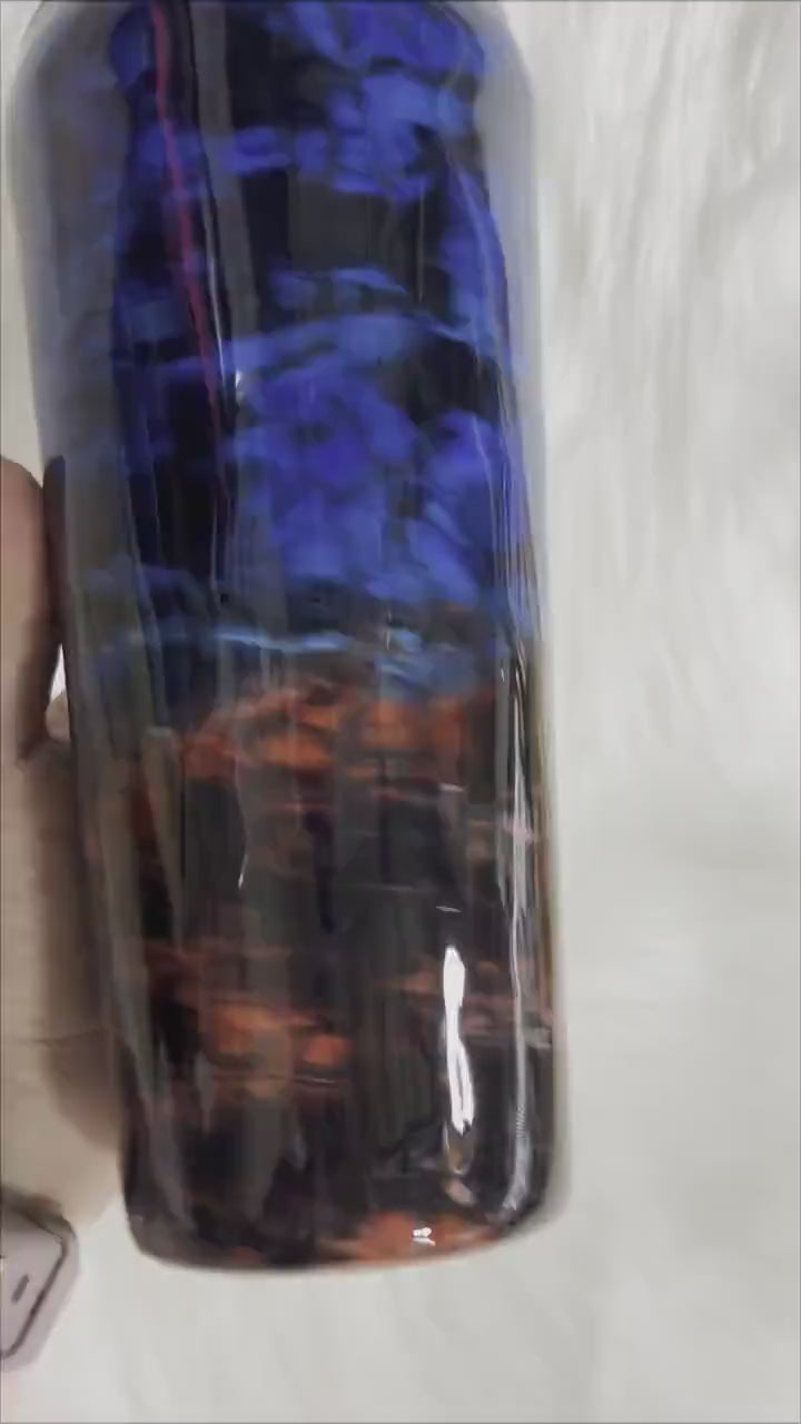 Gator Tumbler, Gator skin design cup (with slide lid and straw)
