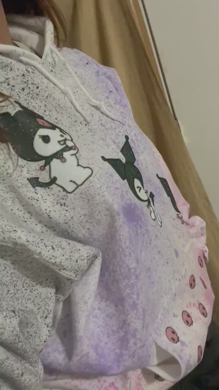 Tye Die Hoodie (Kuromi Sanrio)