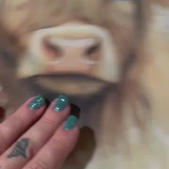 Boho Floral Highland Cow Sweatshirt: Western Style Crewneck