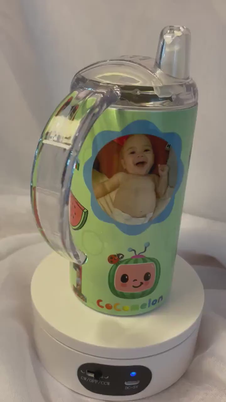 Transitional Sippy Cup Kids “Watermelon” Design (12oz)
